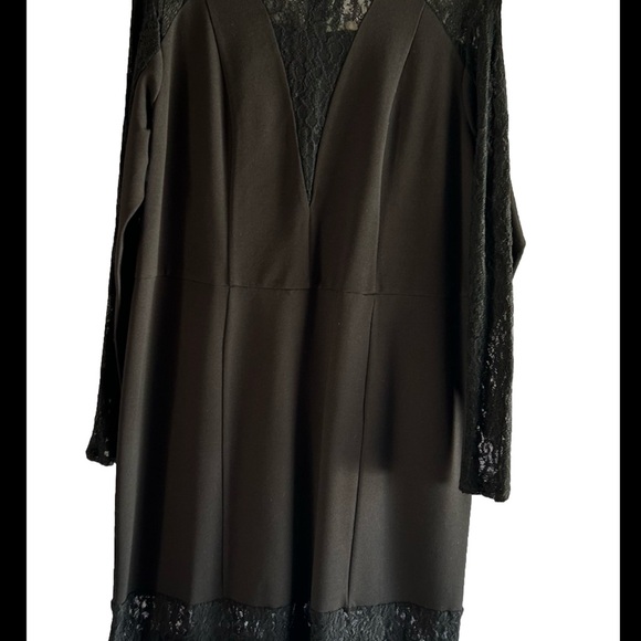 Rachel Roy Women's 'Show Your Love' Long Sleeve Lace. Dress, Black, XL - Picture 2 of 11